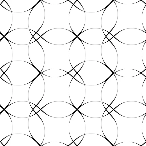 Estilo de línea de onda de patrón transparente en blanco y negro, respaldo abstracto — Vector de stock