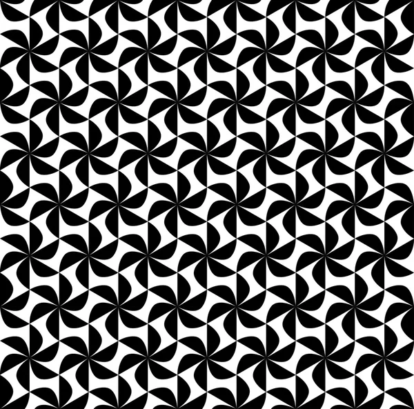 Motif géométrique sans couture noir et blanc, fond abstrait . — Image vectorielle