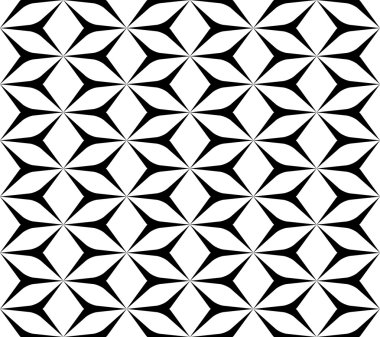 Siyah ve beyaz seamless modeli modern şık, soyut backgr