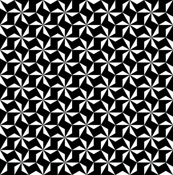 Siyah ve beyaz geometrik seamless modeli, arka plan. — Stok Vektör