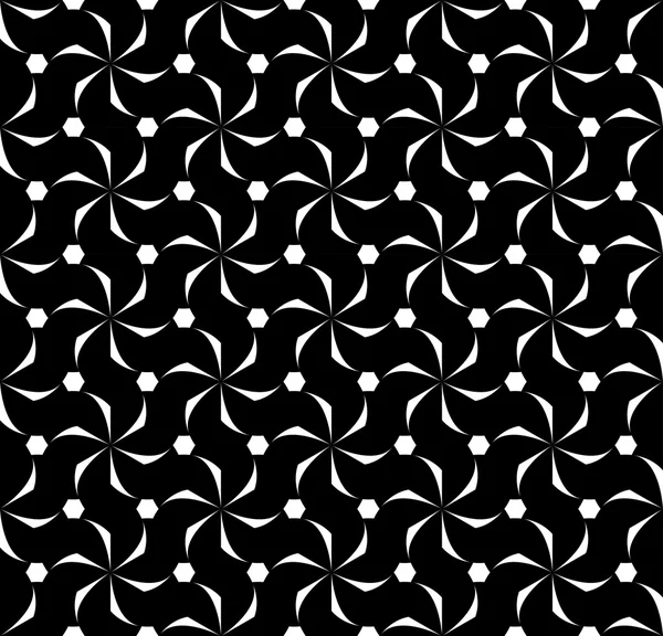 Black and white geometric seamless pattern, abstract background. — Stock Vector