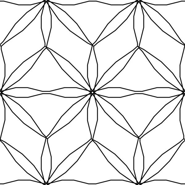 Чорно-білий геометричний безшовний візерунок з лінією, абстрактний b — стоковий вектор