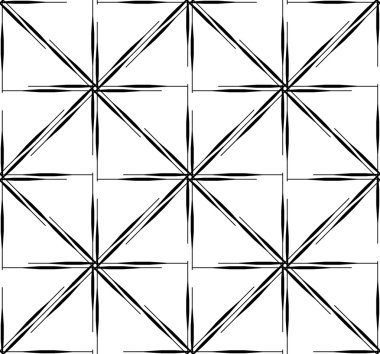 Siyah ve beyaz geometrik seamless modeli modern şık, soyut arka plan.
