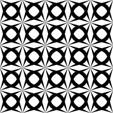 Siyah ve beyaz Dikişsiz desen modern şık, soyut arka plan.