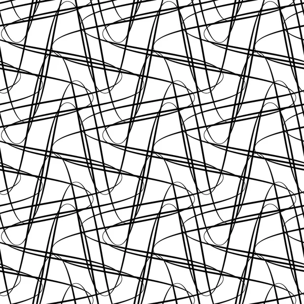Patrón sin costura en blanco y negro con línea, fondo abstracto . — Vector de stock