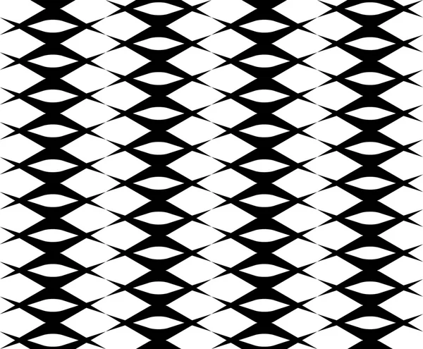 Black and white geometric seamless pattern, abstract background. — Stock Vector