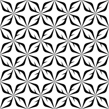 Siyah ve beyaz seamless modeli modern şık, soyut backgr