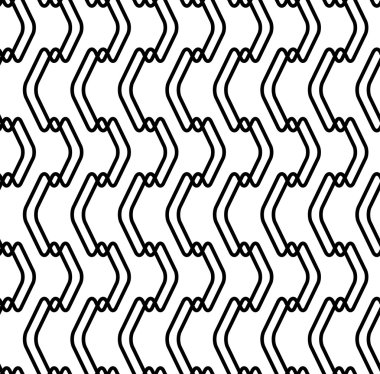 Siyah ve beyaz seamless modeli modern şık, soyut backgr