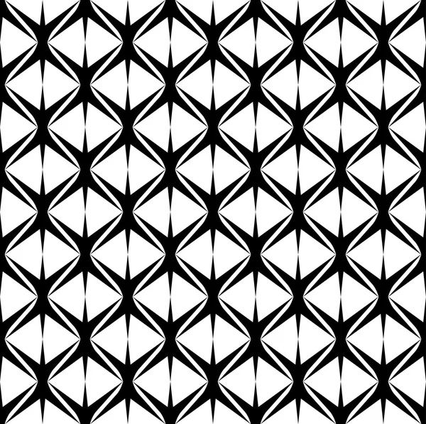 Zwart-wit naadloze patroon moderne stijlvolle, abstracte backgr — Stockvector