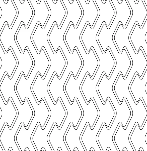 Zwart-wit naadloze patroon modern stijlvol met lijn, abstr — Stockvector