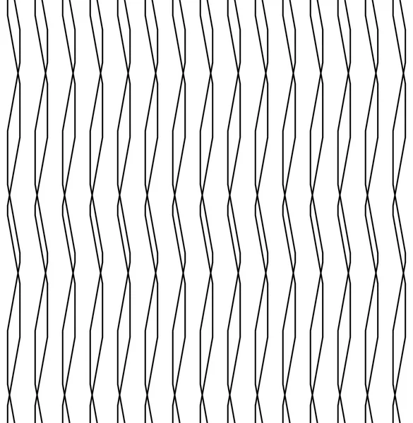 Siyah ve beyaz seamless modeli modern çizgiyle, abstr şık — Stok Vektör