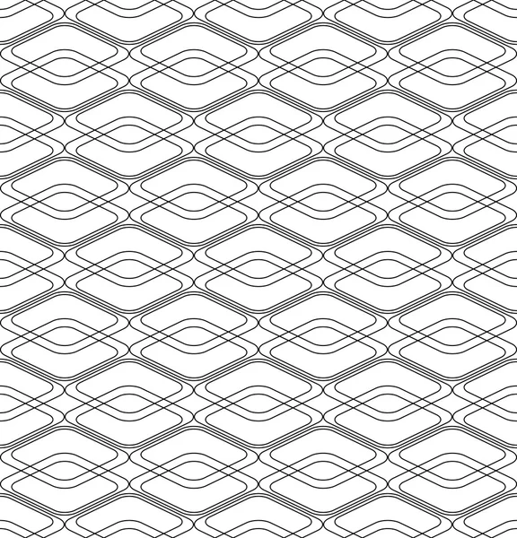 黒と白の幾何学的なシームレス パターン モダンなスタイリッシュな単 — ストックベクタ
