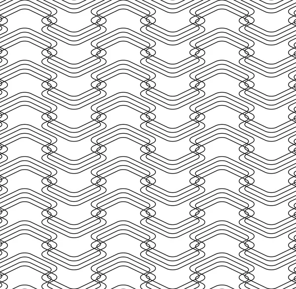 Black and white seamless pattern modern stylish, abstract backgr — Stock Vector