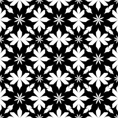 Siyah ve beyaz seamless modeli, arka plan.