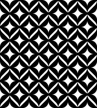 Siyah ve beyaz seamless modeli, arka plan.