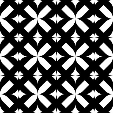 Siyah ve beyaz seamless modeli, arka plan.