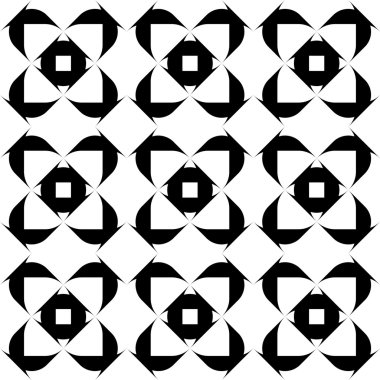 Siyah ve beyaz seamless modeli, arka plan.