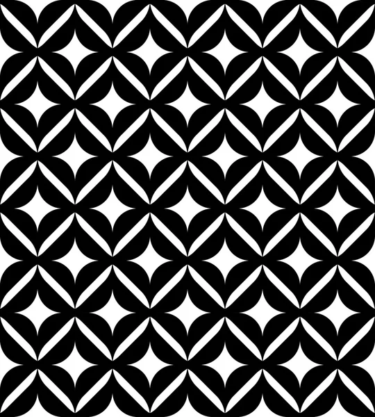 Black and white seamless pattern, abstract background. — Stock Vector