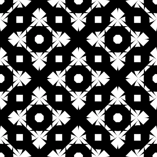 Black and white seamless pattern, abstract background. — Stock Vector