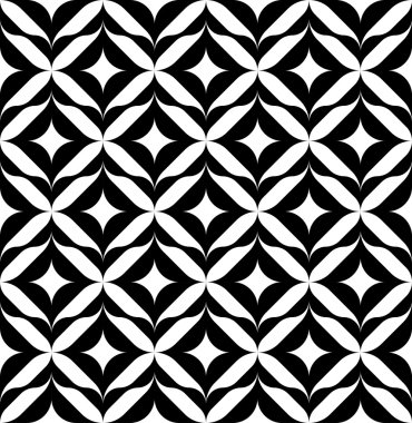 Siyah ve beyaz seamless modeli, arka plan.