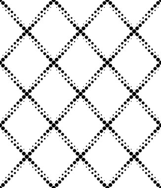 Siyah ve beyaz daire, soyut geometrik seamless modeli