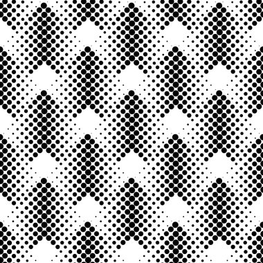 Siyah ve beyaz daire, soyut geometrik seamless modeli