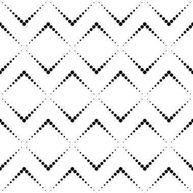 Siyah ve beyaz daire, soyut geometrik seamless modeli