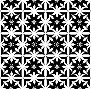 Siyah ve beyaz seamless modeli, arka plan.