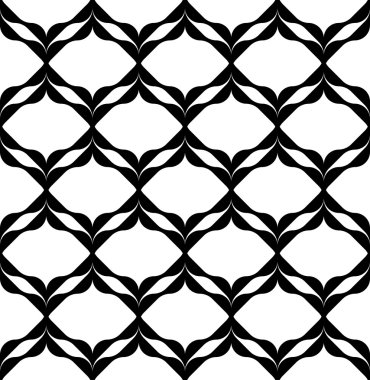 Siyah ve beyaz geometrik seamless modeli modern şık, abstr