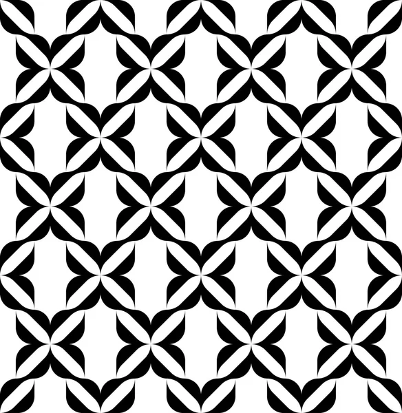 Černá a bílá vzor bezešvé, abstraktní pozadí. — Stockový vektor