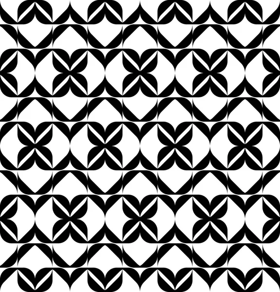 Black and white seamless pattern, abstract background. — Stock Vector