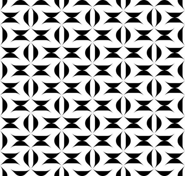 Black and white seamless pattern, abstract background. — Stock Vector