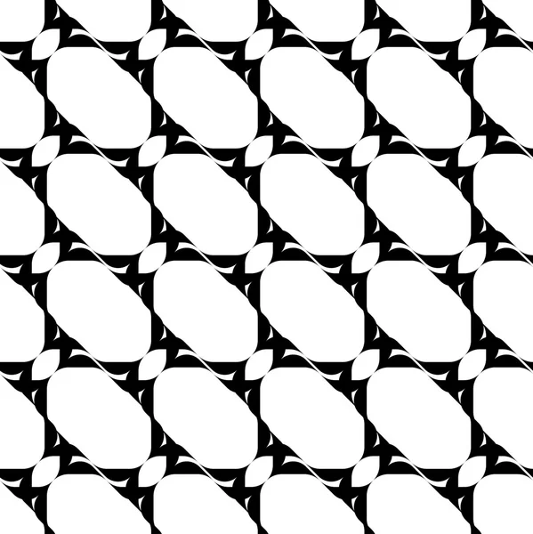 Svart och vitt geometriska seamless mönster modern elegant, abstr — Stock vektor