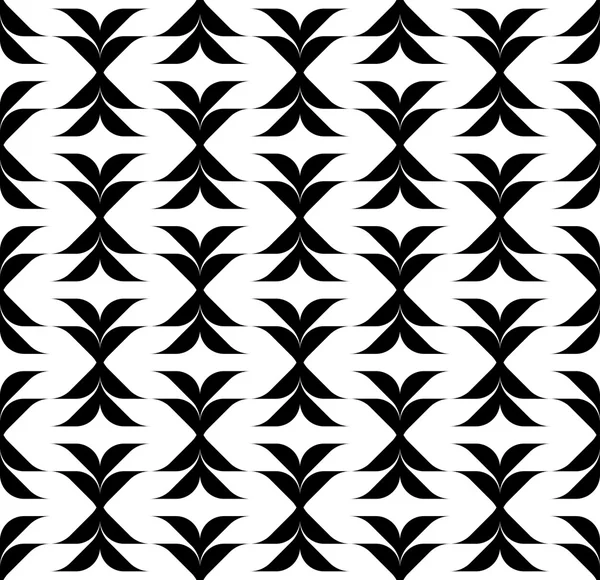 Musta ja valkoinen saumaton kuvio, abstrakti tausta . — vektorikuva