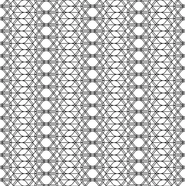 Svart och vitt geometriska seamless mönster modern elegant med l — Stock vektor