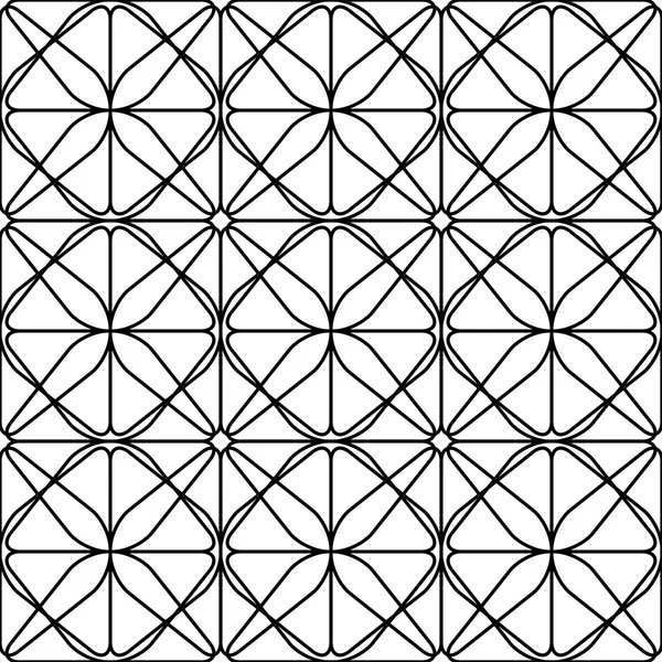 Pola geometris hitam dan putih, latar belakang abstrak . - Stok Vektor