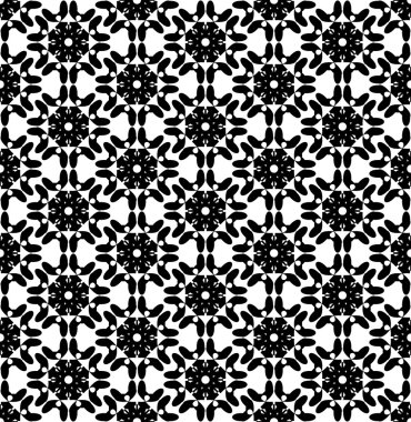 Siyah ve beyaz seamless modeli, arka plan.