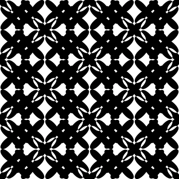 Zwart-wit geometrische naadloze patroon, abstracte achtergrond. — Stockvector