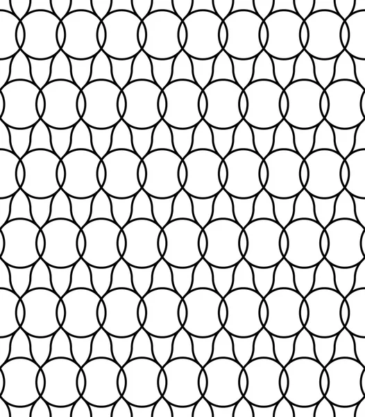 Schwarz-weiße geometrische nahtlose Muster, abstrakter Hintergrund. — Stockvektor