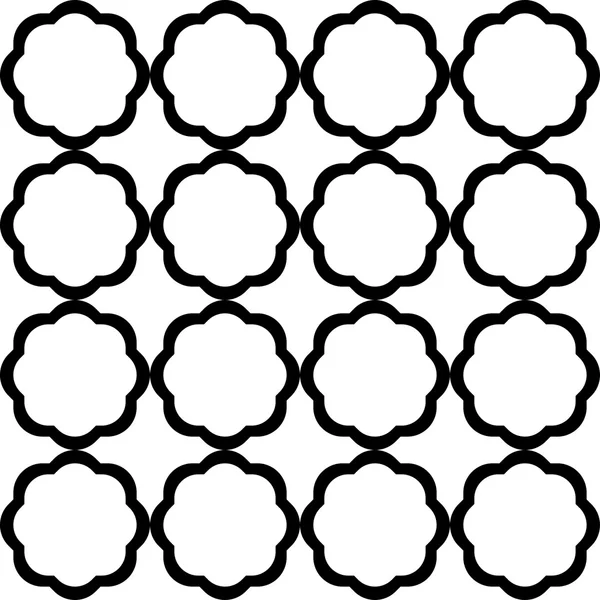 Schwarz-weiße geometrische nahtlose Muster im chinesischen Stil, abstrakter Hintergrund. — Stockvektor