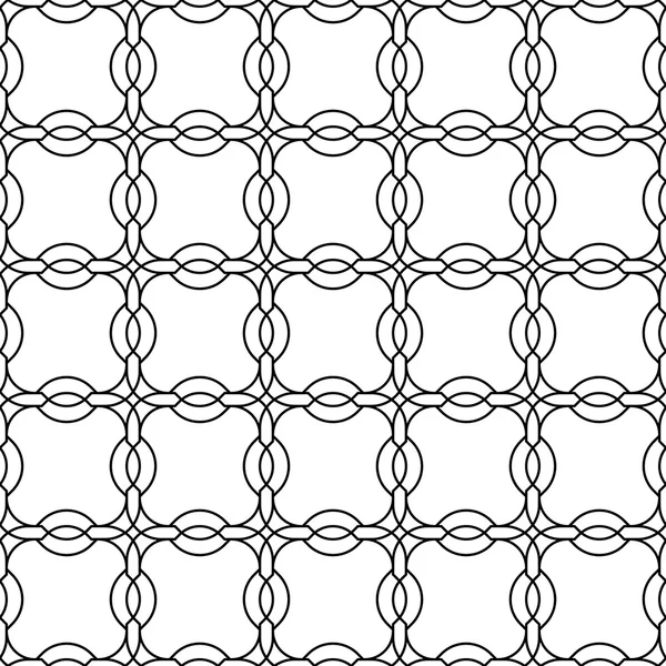黒と白の幾何学的なシームレス パターン中国スタイル、抽象的な背景. — ストックベクタ