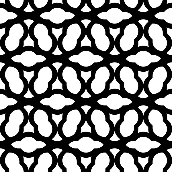 Zwart-wit naadloze geometrische patroon chinese stijl, abstracte achtergrond. — Stockvector