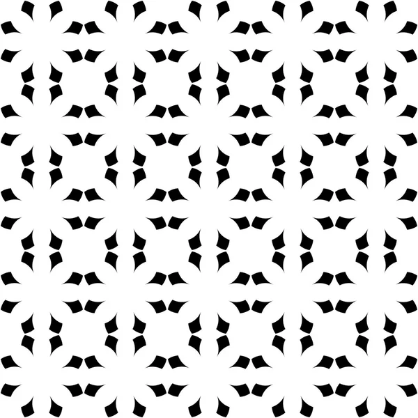 Black and white geometric seamless pattern, abstract background. — Stock Vector