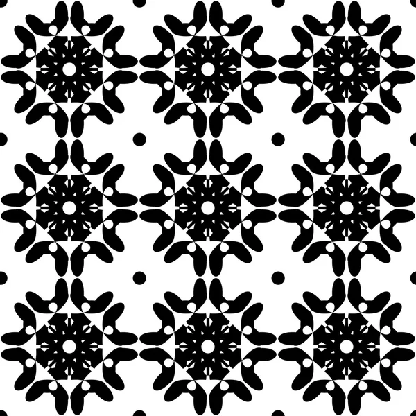 Black and white seamless pattern, abstract background. — Stock Vector