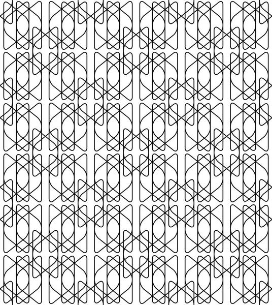 Black and white geometric seamless pattern modern stylish with line, abstract background. — Stock Vector