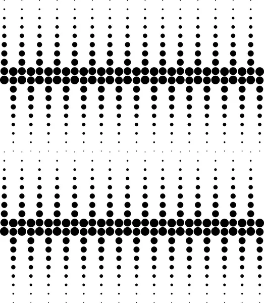 Czarno-biały wzór geometryczny bezszwowe z kręgu, streszczenie tło. — Wektor stockowy