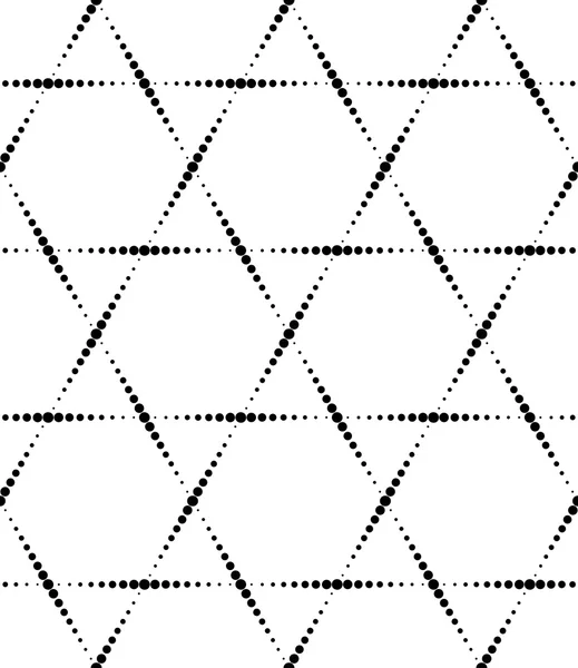 黑色和白色几何无缝模式带圆圈，抽象背景. — 图库矢量图片