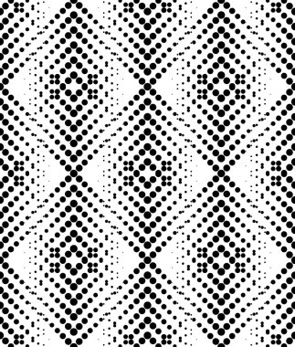 Daire, arka plan siyah ve beyaz geometrik seamless modeli.