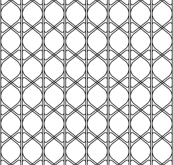 Black and white geometric seamless pattern modern stylish with line, abstract background. — Stock Vector