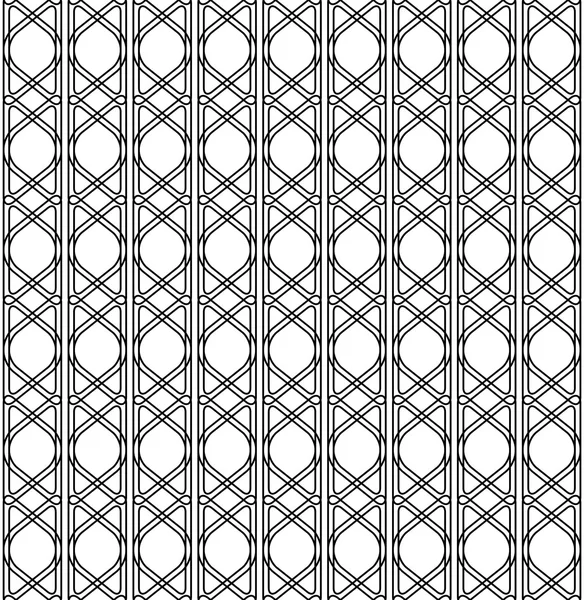 Black and white geometric seamless pattern modern stylish with line, abstract background. — Stock Vector